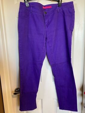 Pure Energy Purple Skinny Jeans